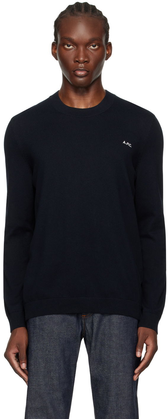 Villapaita A.P.C. Navy Amir Sweater Tummansininen | COGDK-H23357