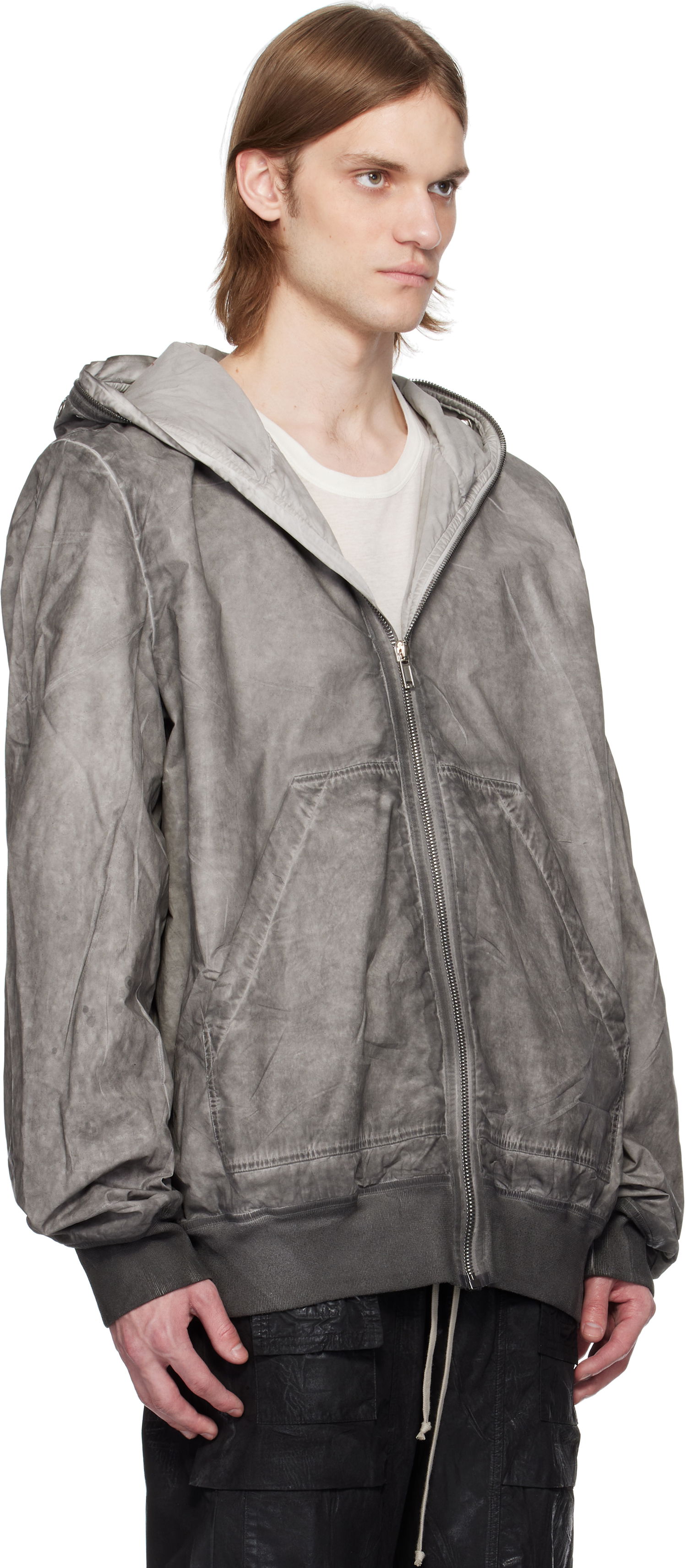 Bomber-takki Rick Owens Rick Owens DRKSHDW Hollywood Flight Bomber Jacket Harmaa | DU01E3772 PF, 1