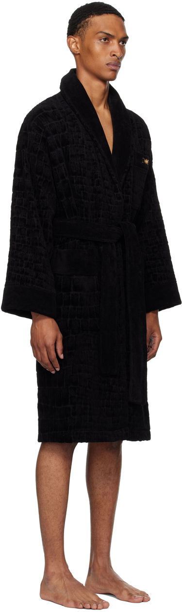Pyjama Versace Icon Pattern Robe Musta | ZACJ00008_1A11960, 4
