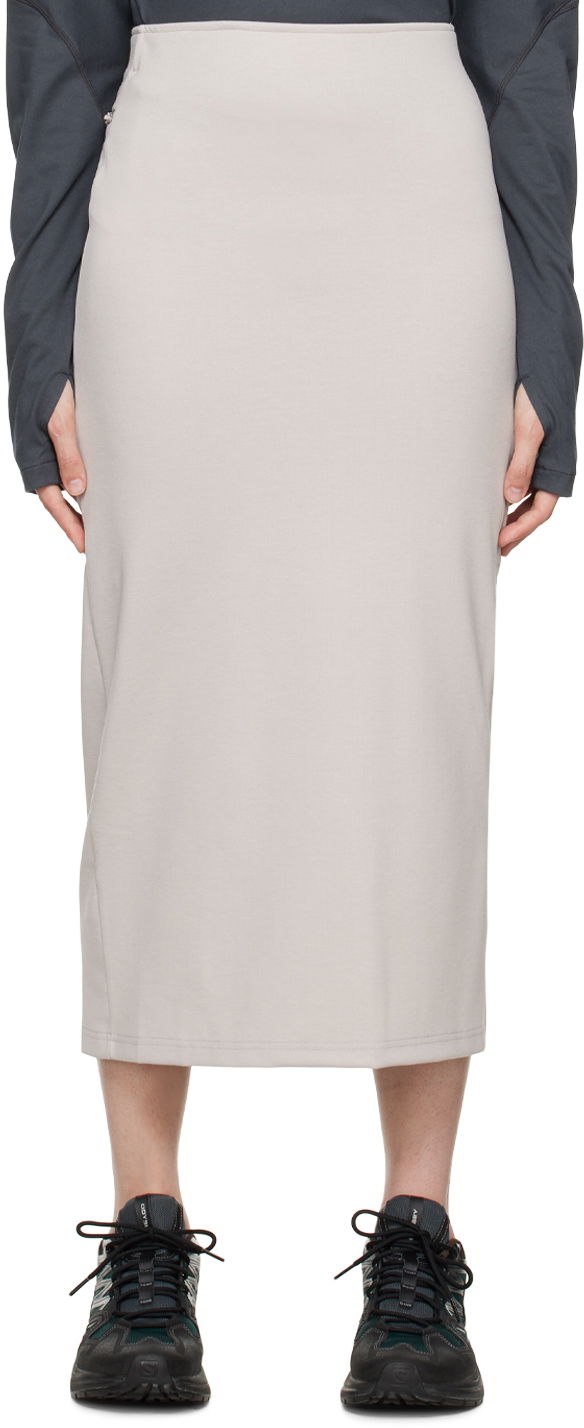 Hame Post Archive Faction (PAF) Center Midi Skirt Harmaa | BSC-IV