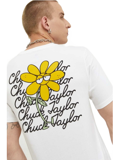 T-paita Converse Standard Fit Script Star Seasonal Grow Together Theme 1 Tee Valkoinen | 10025433.A01