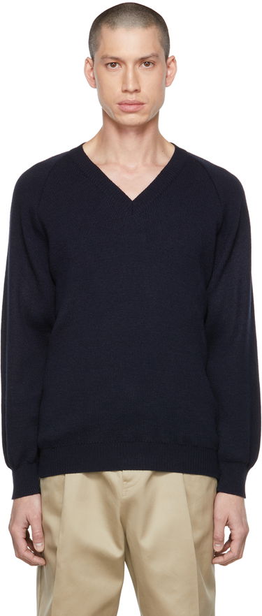Villapaita Comme des Garçons Lochaven of Scotland Edition V-Neck Sweater Tummansininen | DH-N505-051, 0