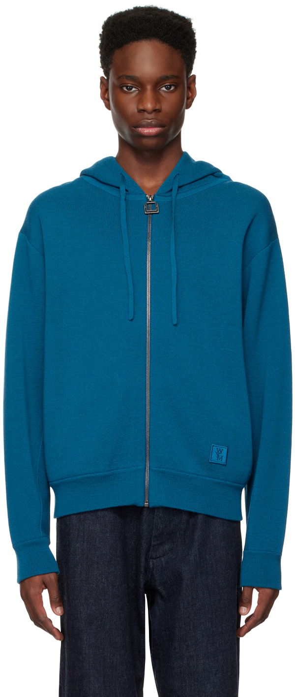 Huppari WOOYOUNGMI Wooyoungmi Zip Hoodie Sininen | W223KN05
