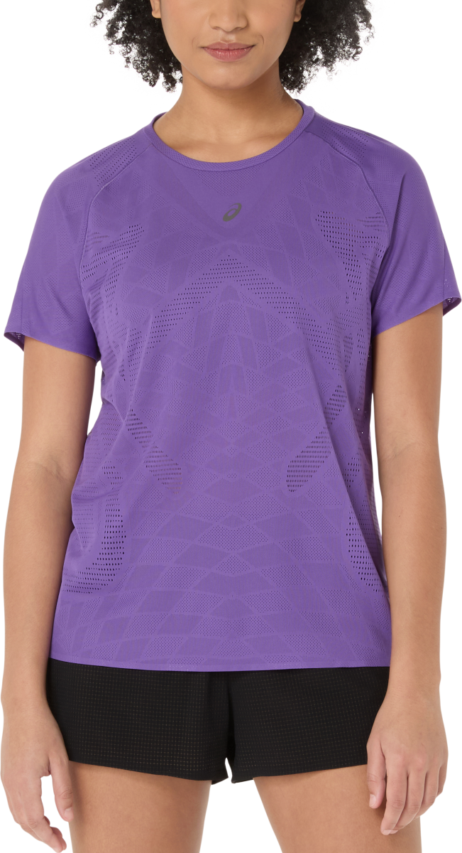 T-paita Asics Metarun Short Sleeve Running T-Shirt Violetti | 2012d223-500, 0