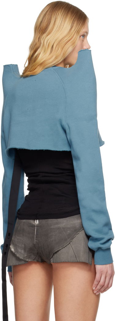 Villapaita Rick Owens Rick Owens DRKSHDW Hollywood Cropped Sweatshirt Sininen | DS01E3213 F, 2