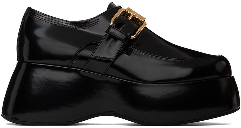 Kengänhoito Moschino Moschino Platform Loafers Musta | MA1034711L MJ0 000