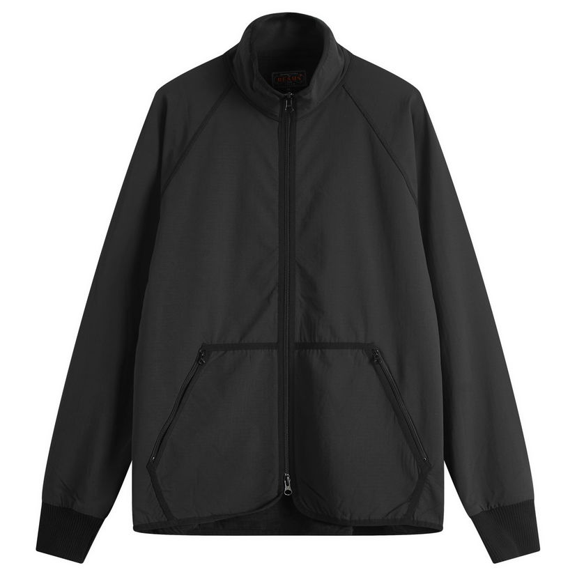 Tuulitakki BEAMS Beams Plus Jersey Back Fleece Jacket, Size Small Musta | 3818-0001-139-19