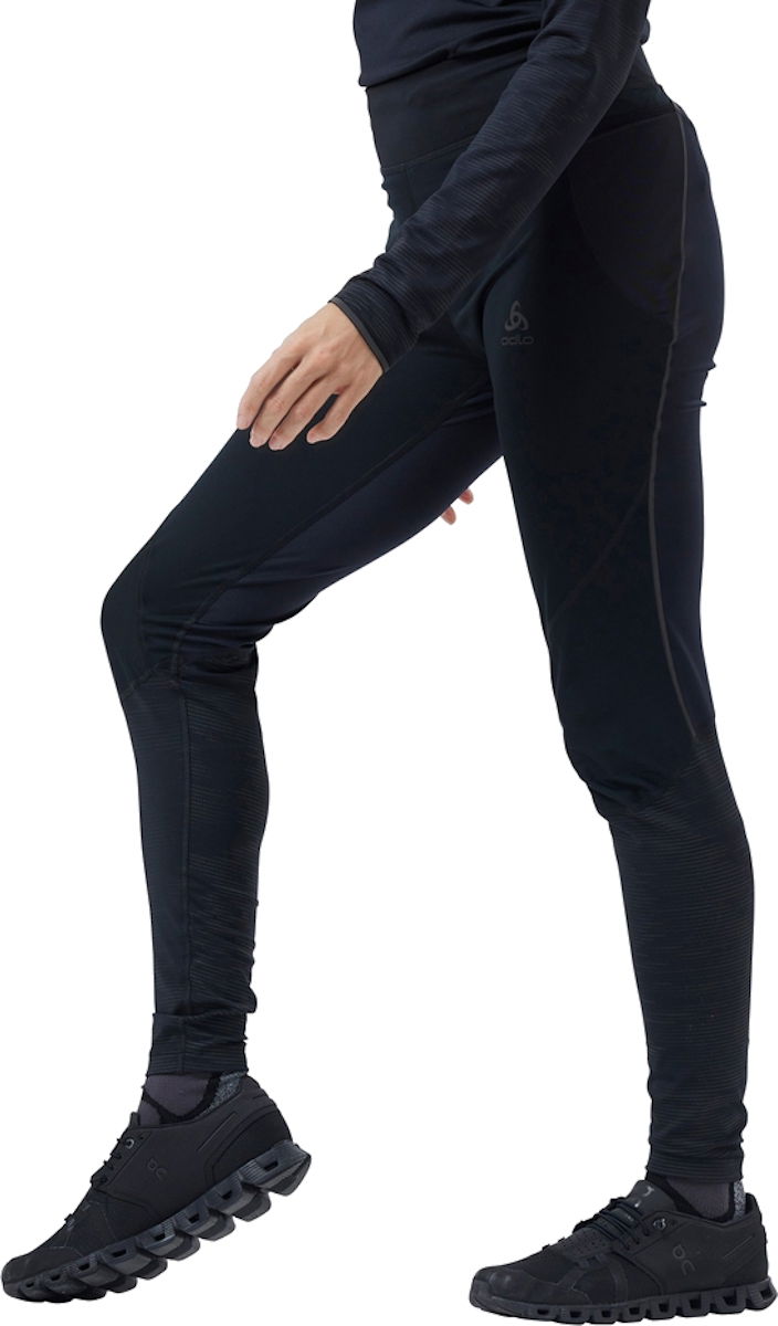 Sukat Odlo ZEROWEIGHT WARM REFLECTIVE Tights Musta | 323121-15000