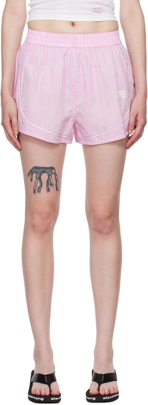 Shortsit Alexander Wang Track Shorts Vaaleanpunainen | 4WC3244386