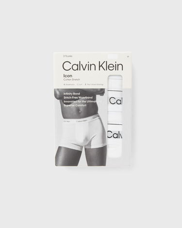 Nyrkkeilijät CALVIN KLEIN Calvin Klein Icon Cotton Stretch Trunk (3-Pack) Valkoinen | LV00NB4392100, 2