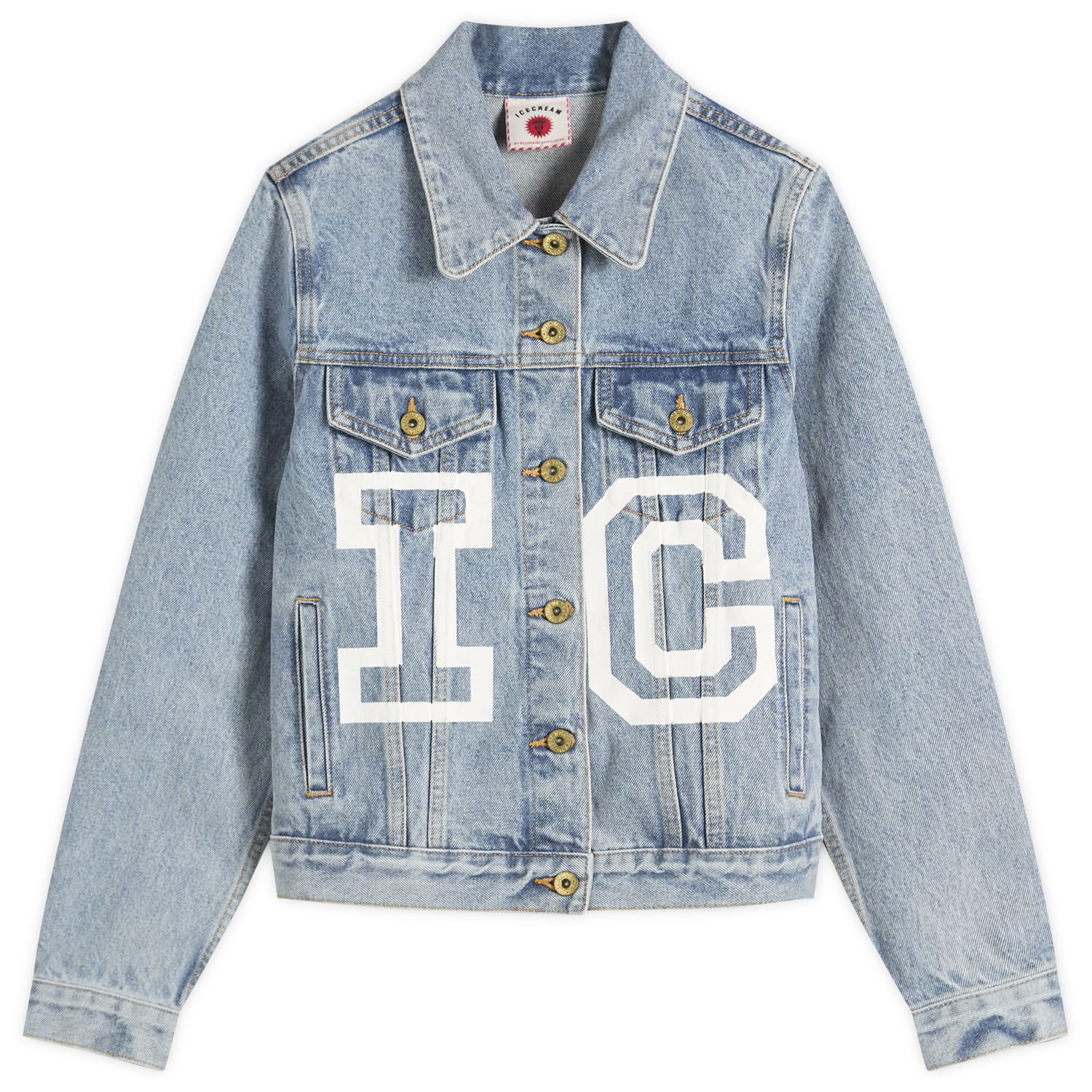 Takki BBC IceCream ICECREAM Trucker Jacket, Size Large Sininen | ICWW25303-LBL, 1