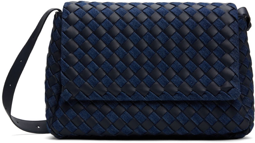 Olkalaukku Bottega Veneta Bottega Veneta Large Cobble Messenger Bag Sininen | 796811V4IL1