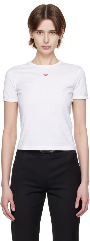 T-paita Diesel Diesel T-Uncutie-Long-D T-Shirt Valkoinen | A14962 0GRAI, 0