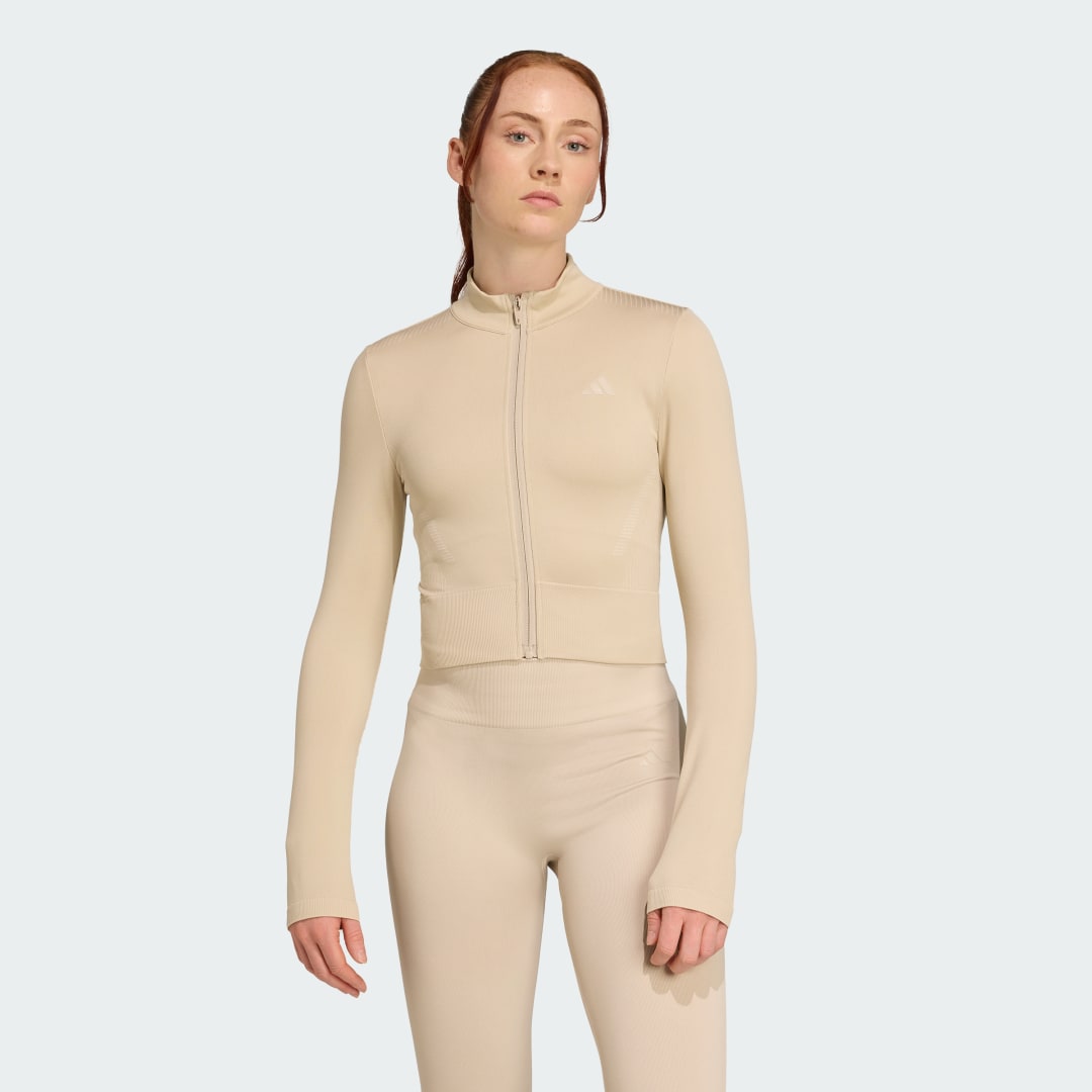 Takki adidas Performance Essentials Training Zip-Up Jacket Beige | JX3914, 0