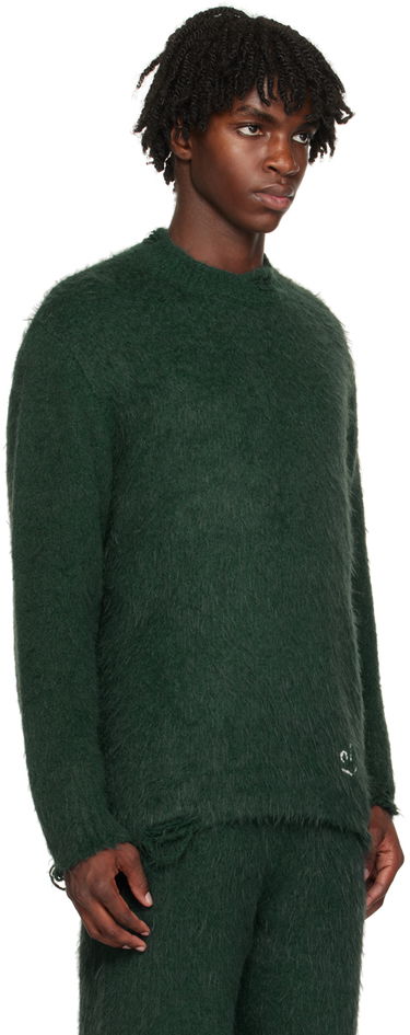 Villapaita ADER ERROR Crewneck Distressed Sweater Vihreä | BMADFWKT0304GN, 1