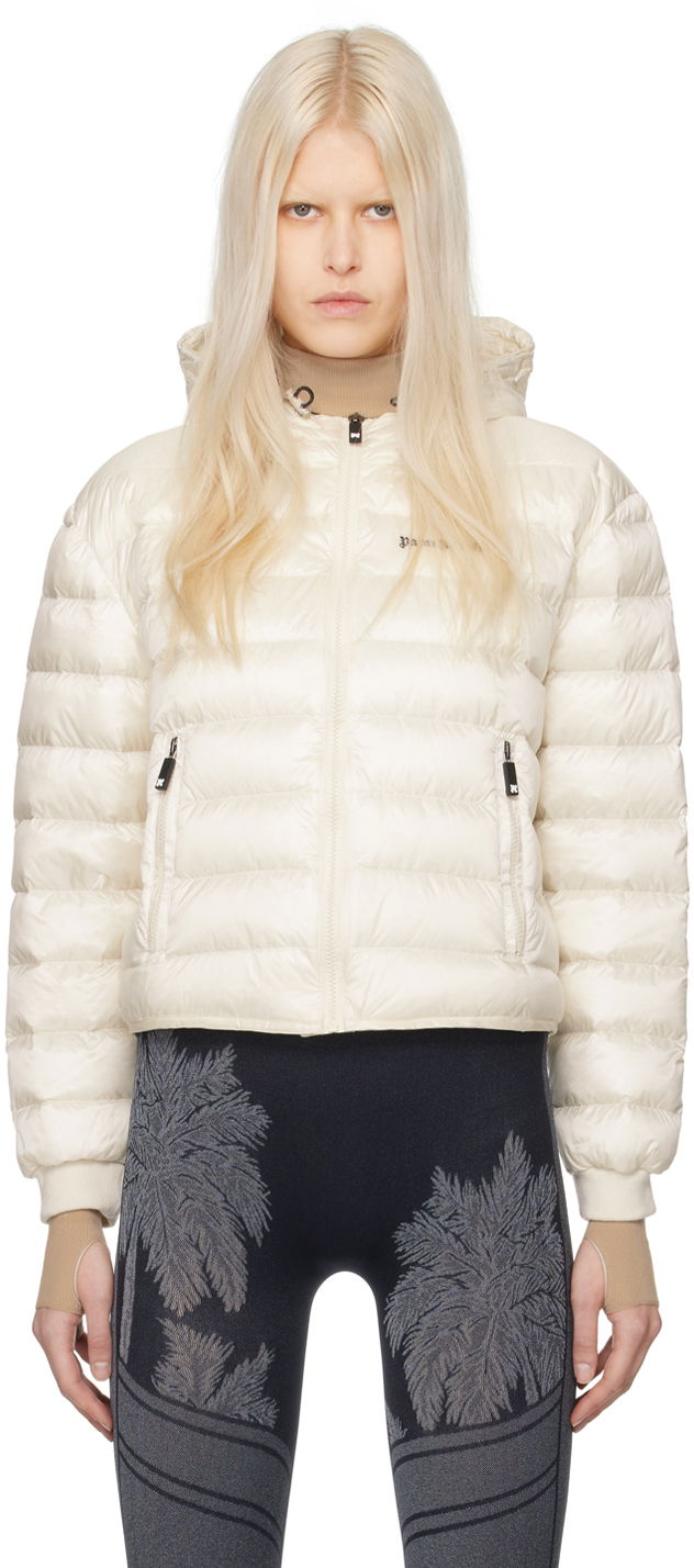 Takki Palm Angels Classic Down Jacket Valkoinen | PWED026S24FAB0010310