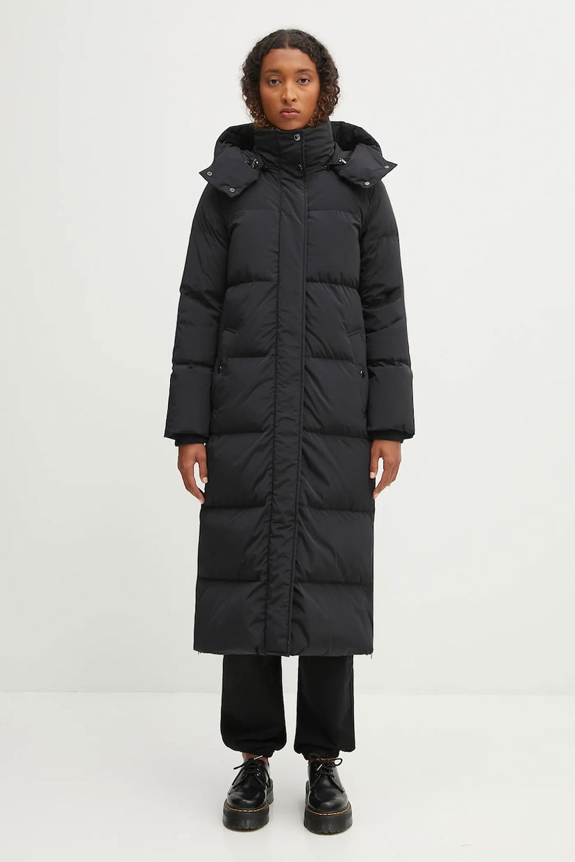 Puffer takki WOOLRICH Woolrich Kelly Long Puffer Coat Musta | CFWWOU2108FRUT1148