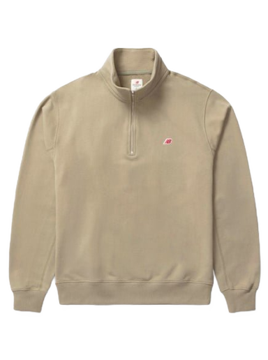 Huppari New Balance Made In Usa Quarter Zip Beige | MT33544TCO