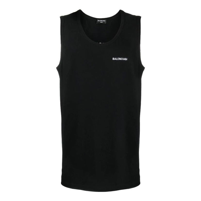 Tankkitoppi Balenciaga Loose Tank Top Musta | 697880TMVM31070