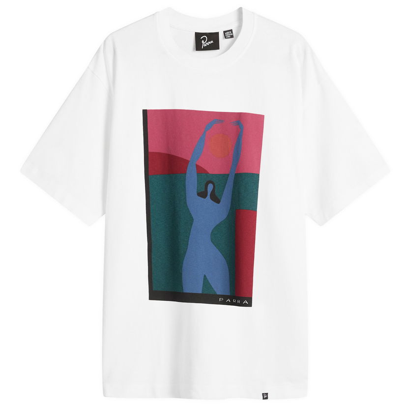 T-paita By Parra Protect The Sun Graphic T-Shirt Valkoinen | 54400-WHT