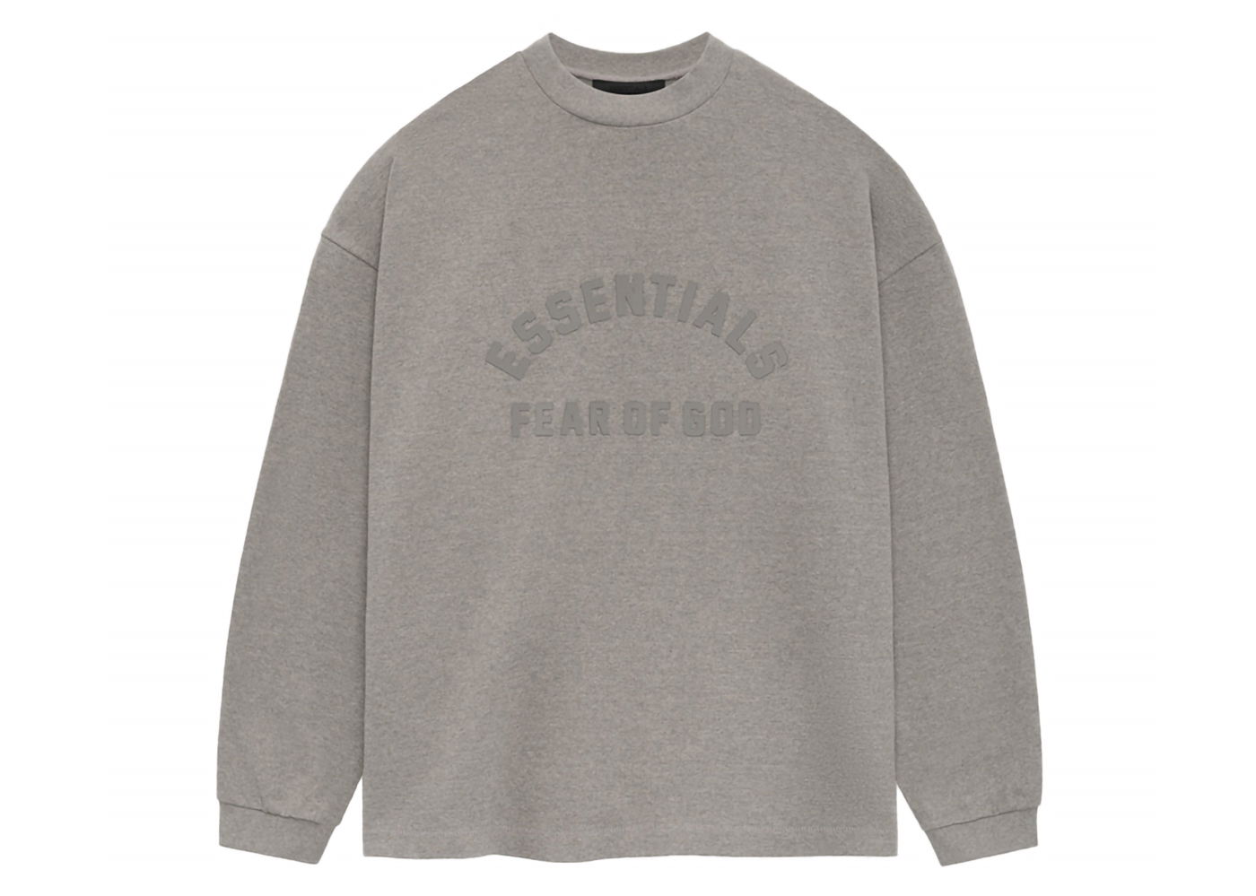 T-paita Fear of God Core Collection Heavy L/S Tee Heather Grey Harmaa | 125SU242011F, 0