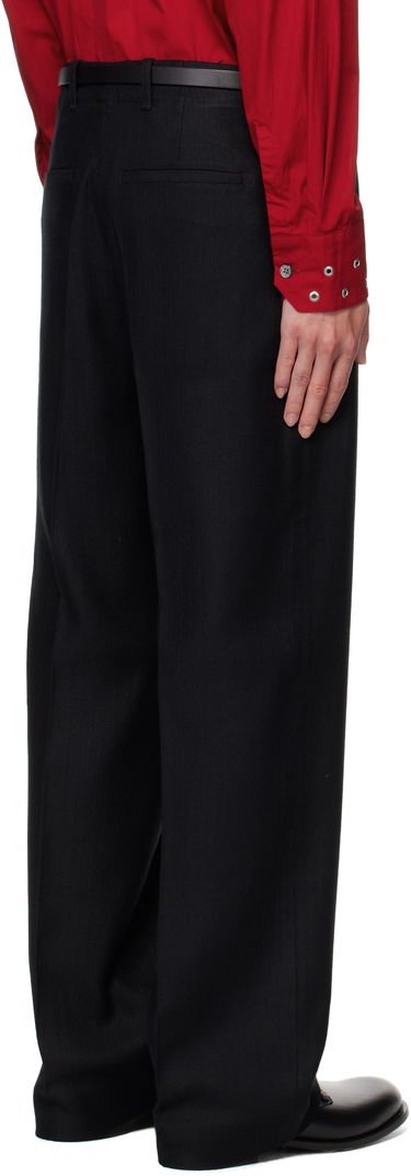 Housut OUR LEGACY OUR LEGACY Borrowed Pinstripe Trousers Musta | M4254BC, 2