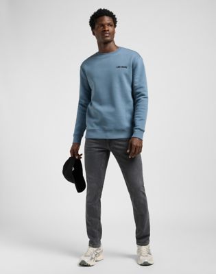 Huppari Lee Regular Core Crewneck Sweatshirt Sininen | 112371866, 1