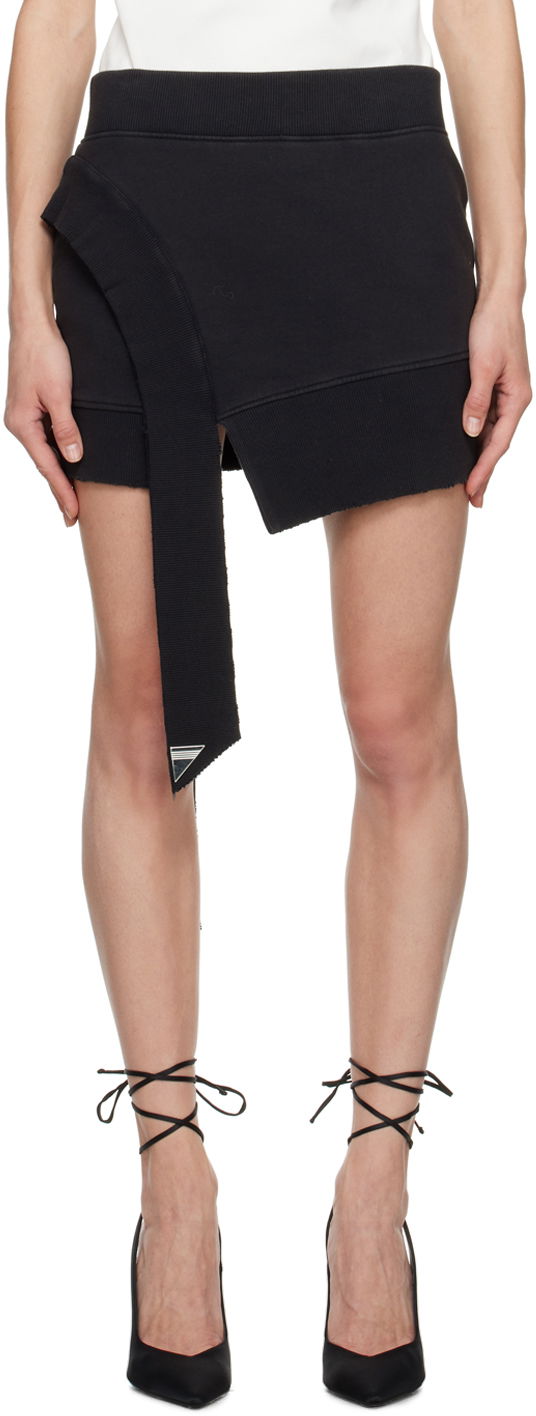 Hame The Attico The Attico Hannah Asymmetrical Miniskirt Musta | 231WCS120 JF01B, 0