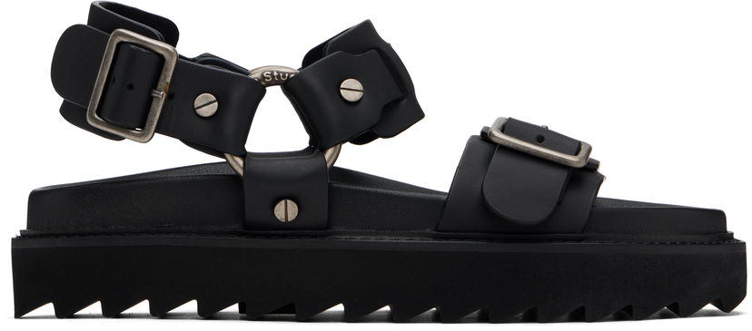 Asusteet Acne Studios Acne Studios Leather Buckle Sandals Musta | AD0707-
