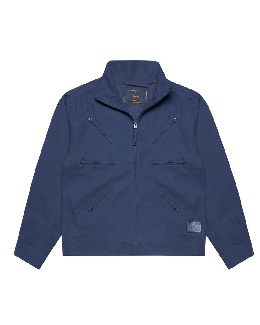 Bomber-takki Dime Navy Blue Zip-Up Jacket Tummansininen | DIMEHO243NVY