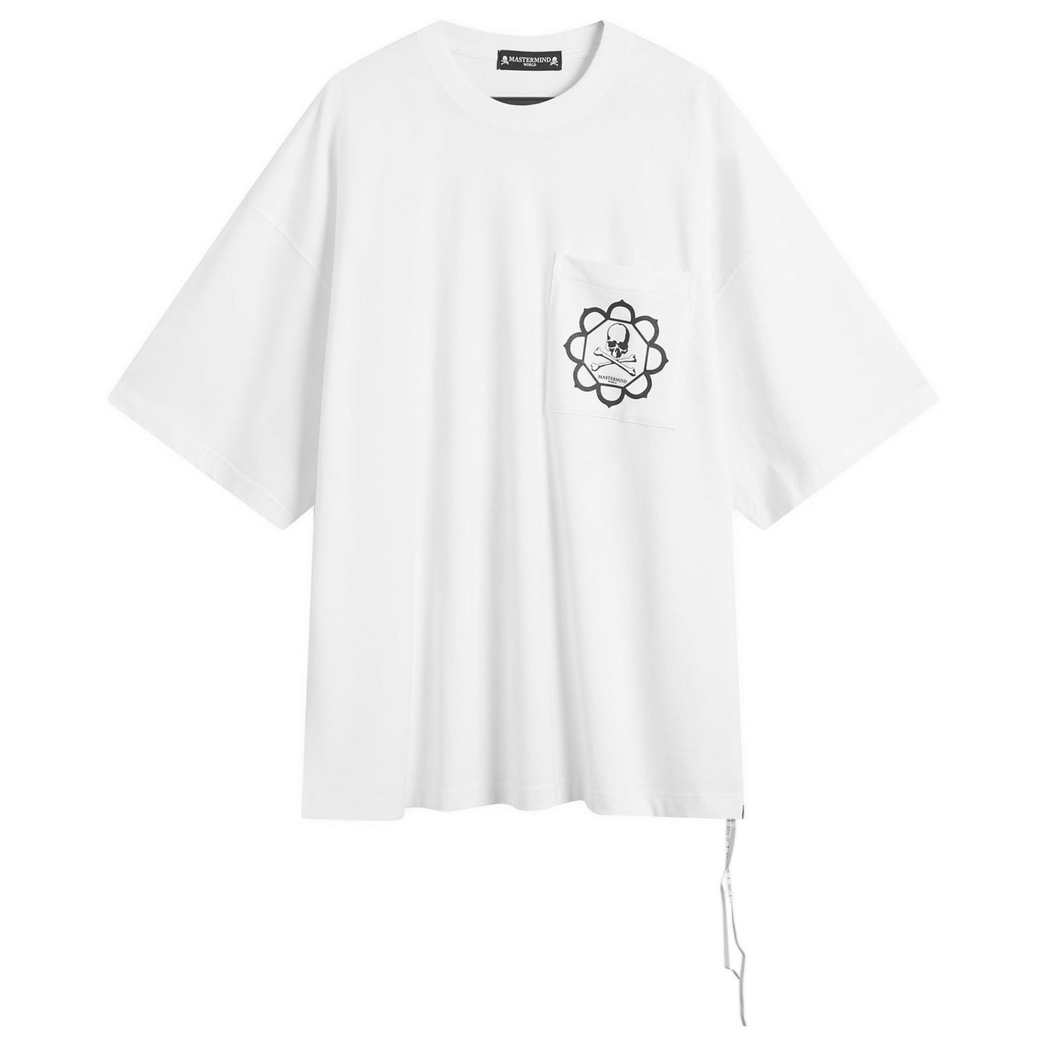 T-paita Mastermind WORLD Skull Graphic Pocket Short Sleeve T-Shirt Valkoinen | MW25S15-TS067-012, 1