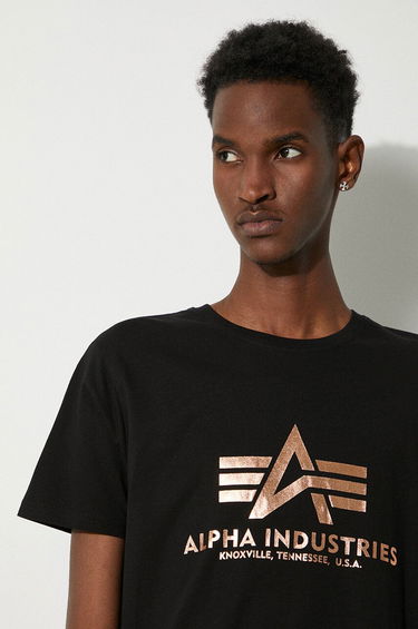 T-paita Alpha Industries Basic Fool Print T-Shirt Musta | 100501FP.365, 4