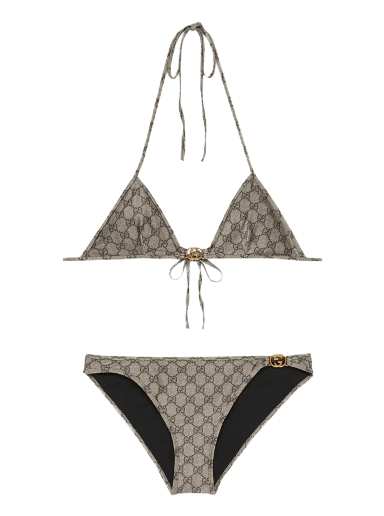 Uimapuvut Gucci Gg Stretch Jersey Bikini Harmaa | 688999 XHAFL 9742