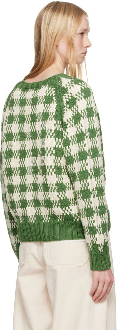 Villapaita YMC YMC Atomic Check Cardigan Vihreä | Q8YAC, 2