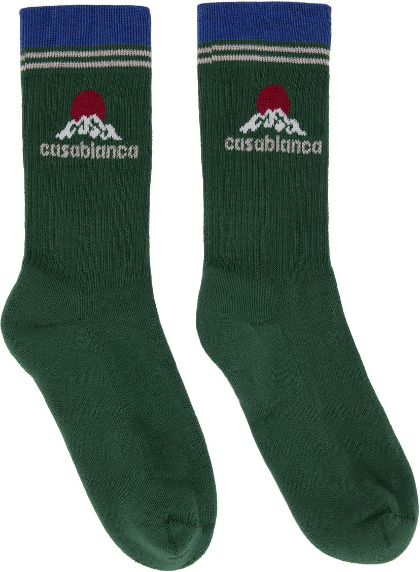 Sukat Casablanca Casablanca Montagne Socks Vihreä | APF25-ACC-010-06