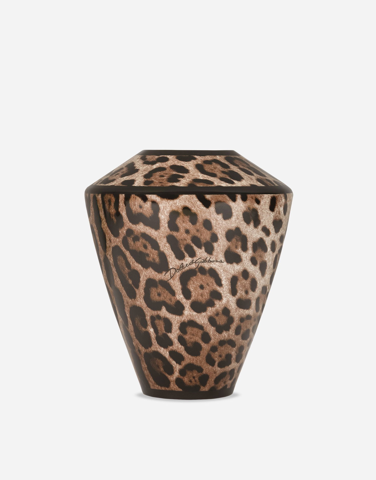 Kodin sisustus Dolce & Gabbana Small Amphora Porcelain Leopard Print Vase Monivärinen | TCC197TCAMWUL003, 0