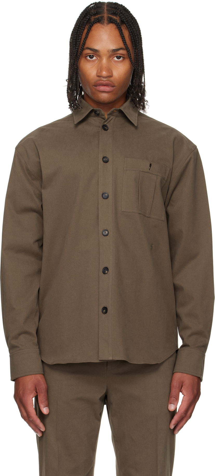 Paita FERRAGAMO Ferragamo Oversized Shirt Vihreä | 785060