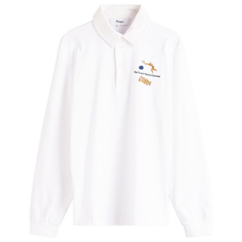 Poolopaita Palmes Garden Rugby Shirt, Size Large Valkoinen | P15-0029-001