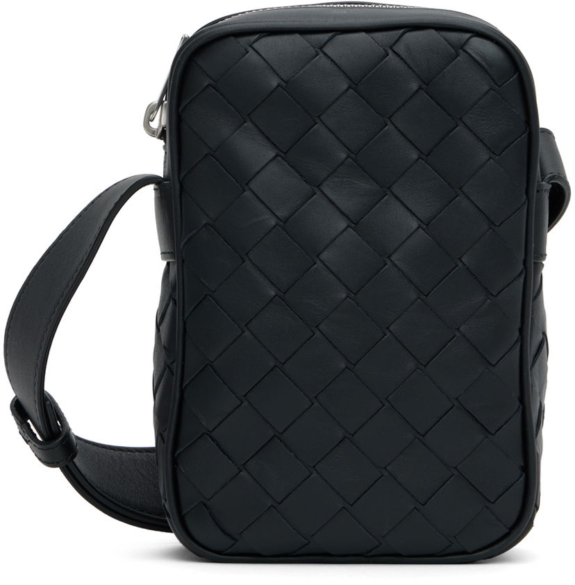Olkalaukku Bottega Veneta Bottega Veneta Intrecciato Crossbody Bag Musta | 729296 VCPQ3
