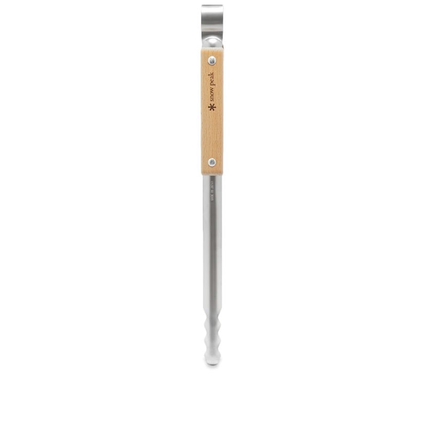 Gadget Snow Peak Stainless Steel Fire Tongs With Wooden Handle Metallinen | N-020