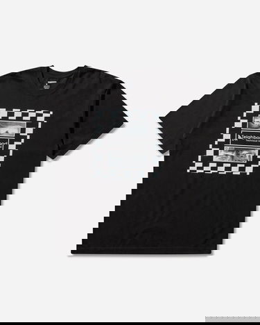 T-paita Neighborhood T-Shirt with Checkered Eye Graphic Musta | 252PCNH-ST07 BLACK, 0