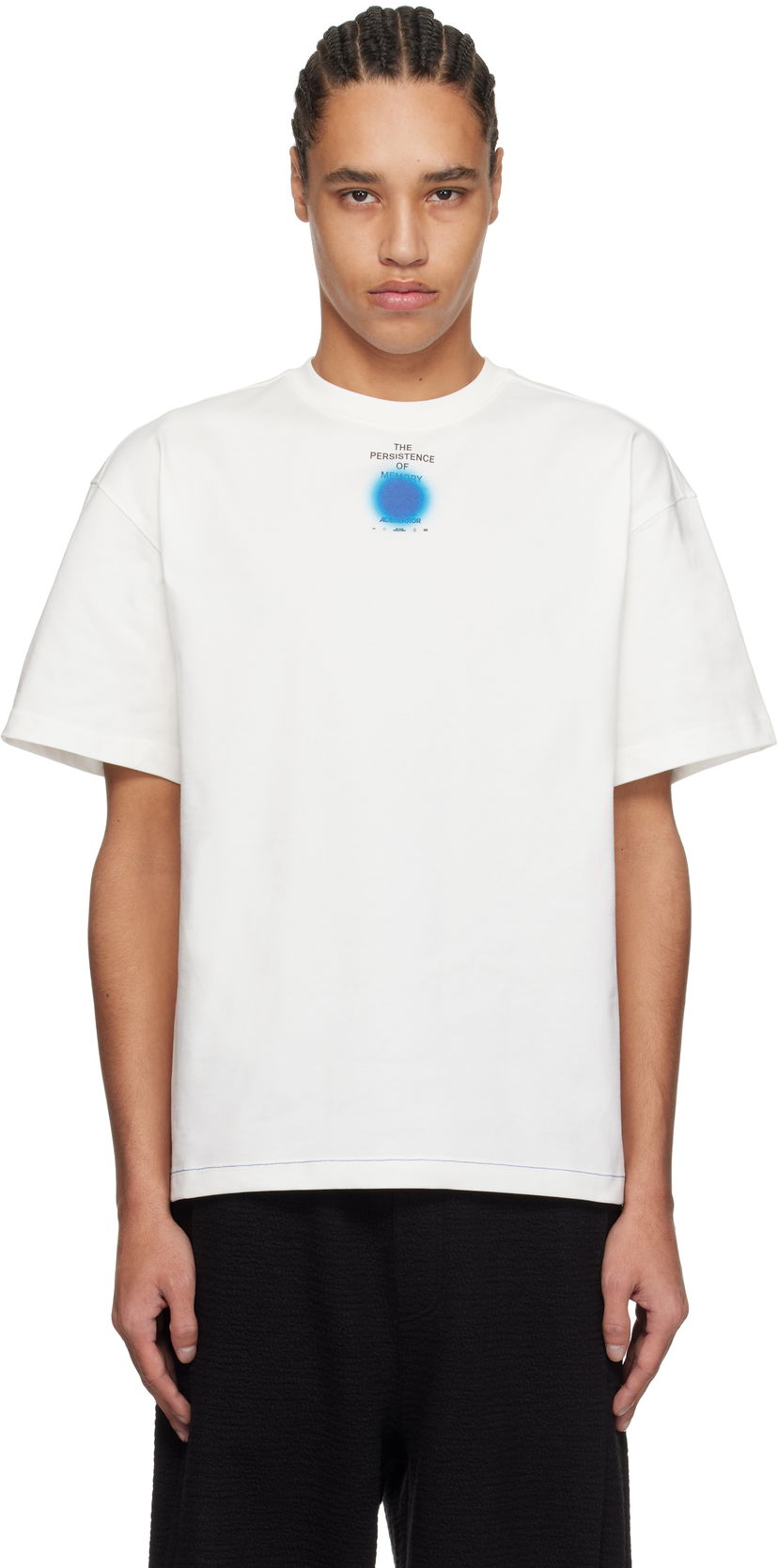 T-paita ADER ERROR ADER error 0117 Persistence of Memory Graphic T-Shirt Valkoinen | BO01SSTS0117OW