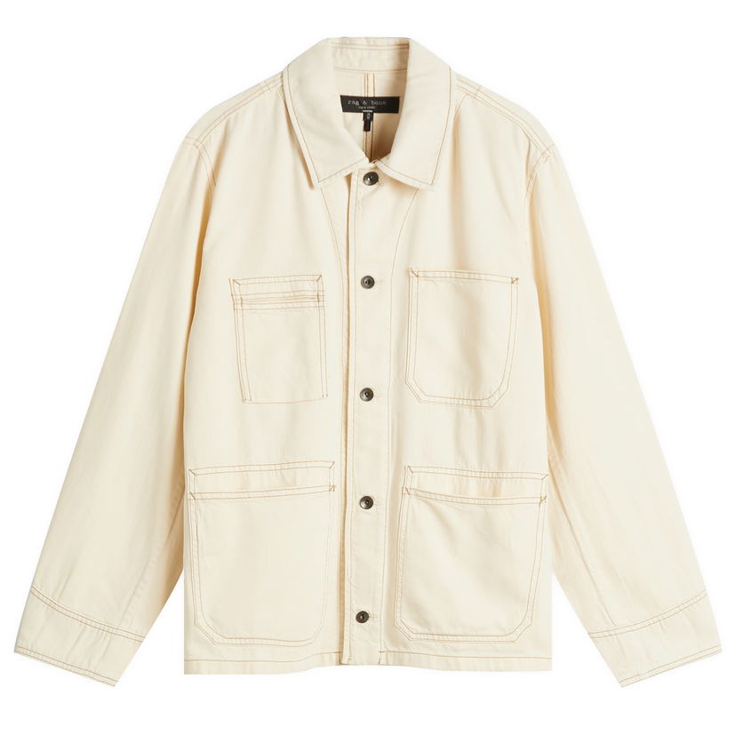 Takki rag & bone Rag & Bone Graham Denim Chore Jacket, Size Large Beige | MED25S4002FWEC-ECU