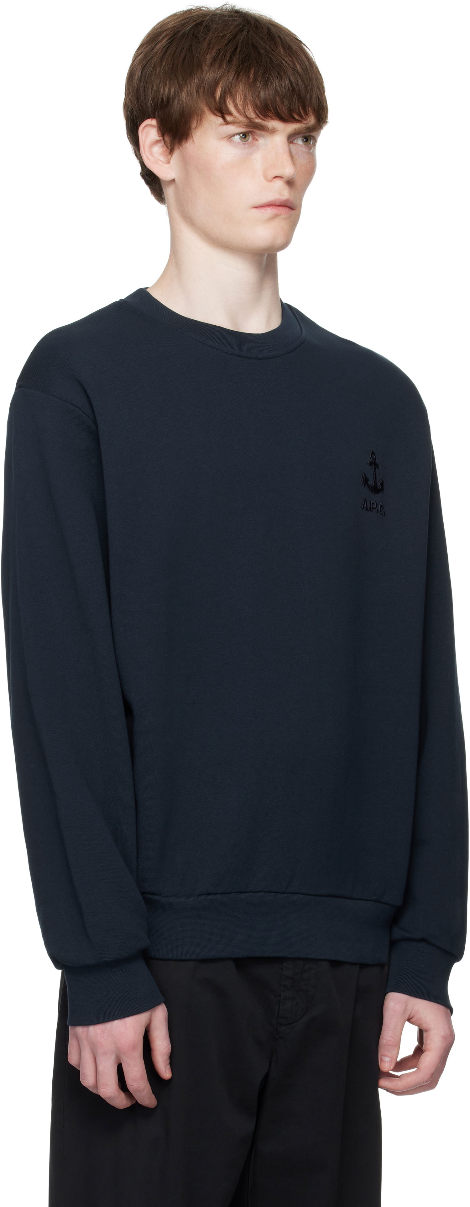 Huppari A.P.C. A.P.C. James Sweatshirt Tummansininen | COHBY-H27983, 1
