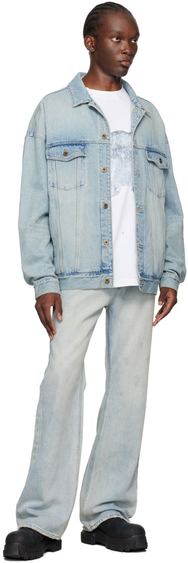 Takki We11done We11done Oversized Denim Jacket Sininen | WD-DJ2-24-353-U-SK, 3