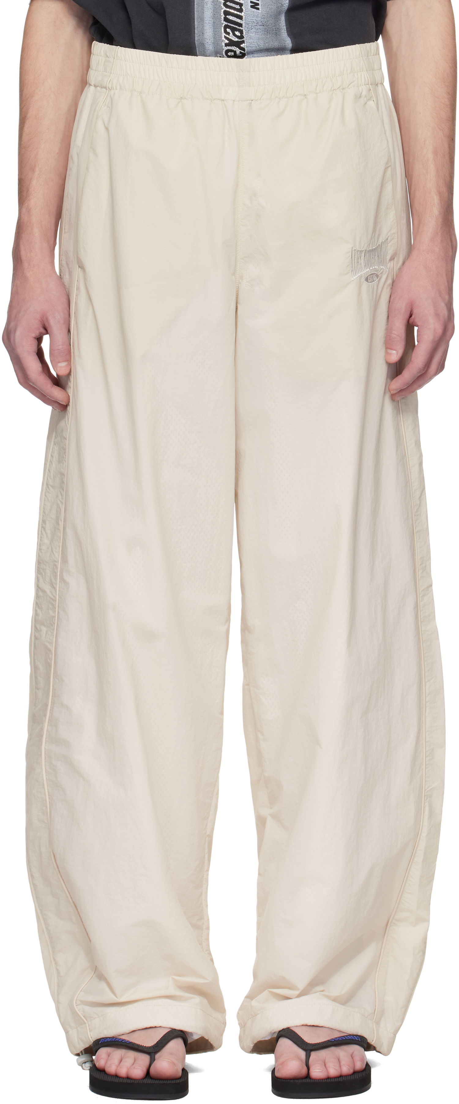 Verryttelyhousut Alexander Wang Alexander Wang Track Pants Beige | UWC2254116, 0