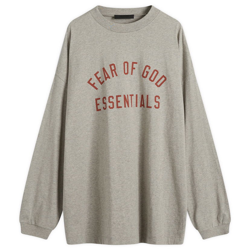 T-paita Fear of God Essentials Long Sleeve Jersey T-Shirt Harmaa | 125BT244201F