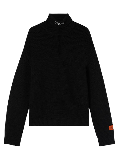 Villapaita HERON PRESTON CTNMB Knit Rollneck Musta | HMHA006F22KNI0011001