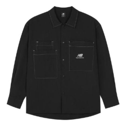 Paita New Balance Logo Classic Shirt Musta | AMJ23303-BK