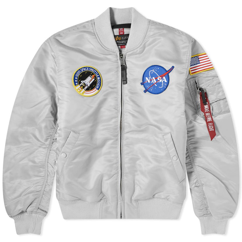 Bomber-takki Alpha Industries Alpha Industries MA-1 VF NASA Bomber Jacket Harmaa | 166107-666